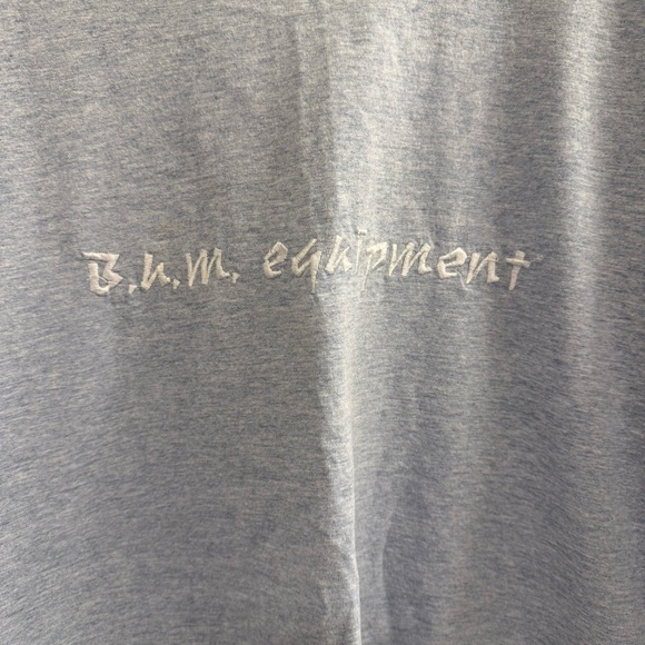 2000s Bum Equipment Embroidered Shirt Men’s Size Large Light Blue Heather Tee - Picture 2 of 5